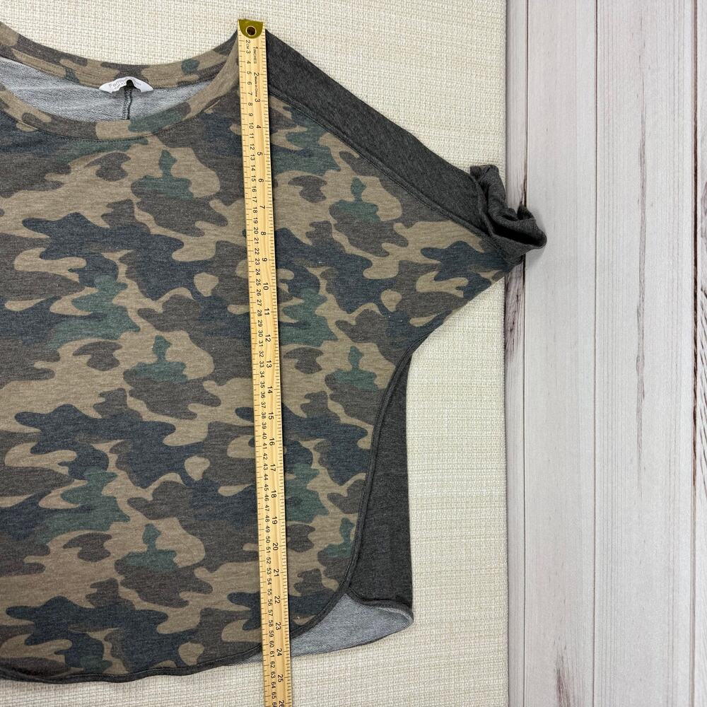 Femme‎ by Tresics Womens Camo 1/4 Sleeve Top Size Large - Picture 6 of 6